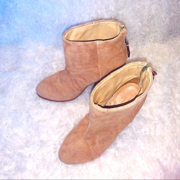Rag & bone Camel Canvas Newbury Booties - Picture 6 of 11